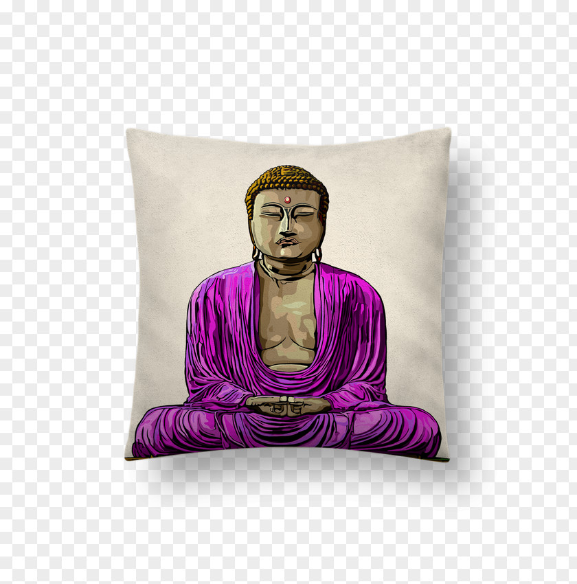 Bouddha Digital Art Pop Artist Throw Pillows PNG