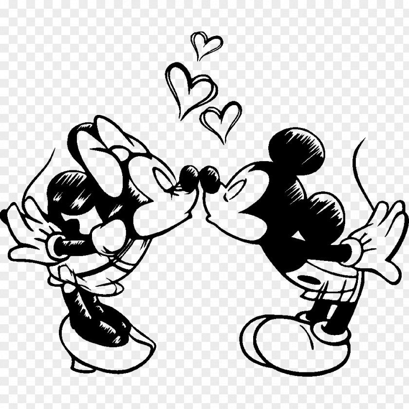 Cartoon Wedding Minnie Mouse Mickey Drawing Donald Duck Sketch PNG
