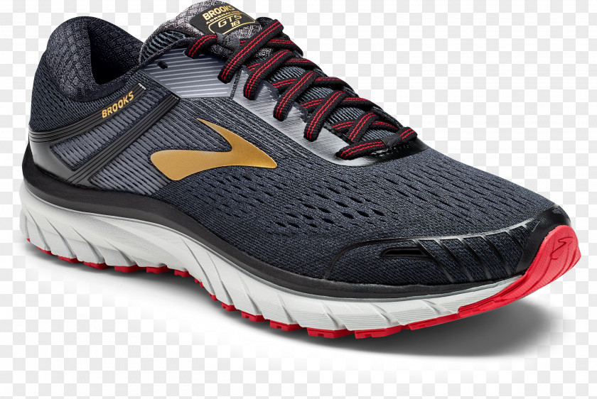 Cheap Brooks Running Shoes For Women Women's Adrenaline GTS 18 Gts Men's Grey/Blue/Black PNG
