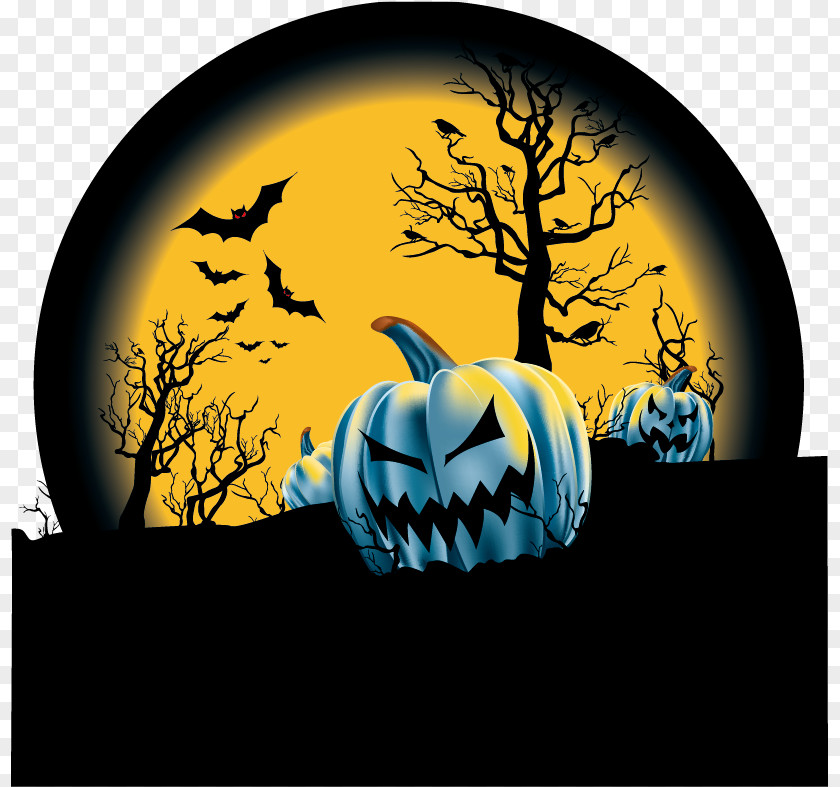 Halloween Background Material Jack-o-lantern Pumpkin PNG