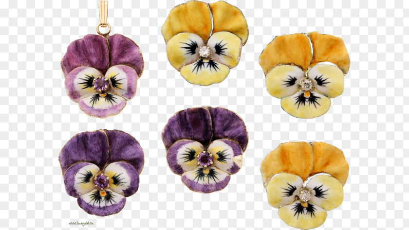Pansy Jewellery Clip Art PNG