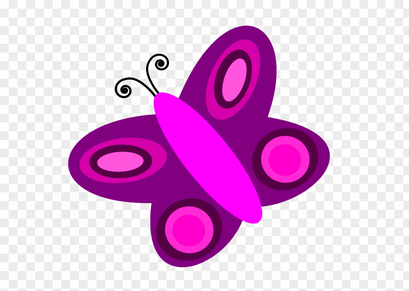 Pink Bow Butterfly Free Clip Art PNG