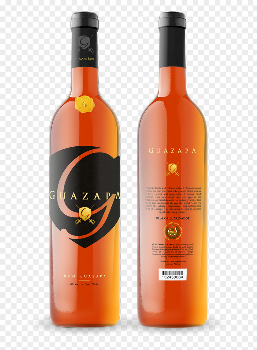 Rum Bottle Liqueur Wine Guasapa Glass PNG