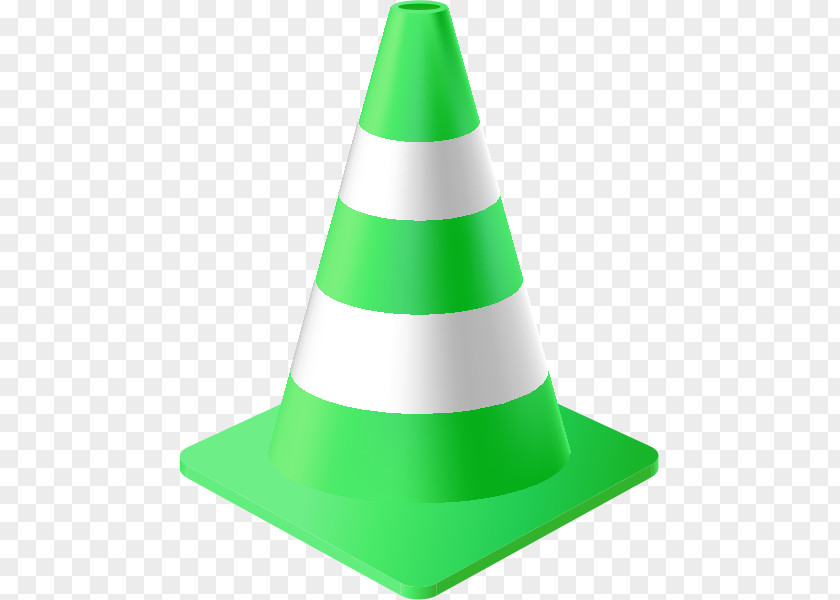 Traffic Cone Green Road Safety PNG