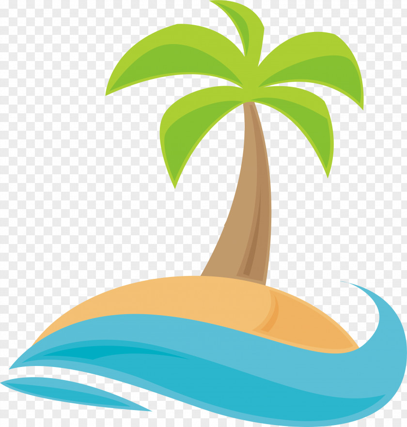 Coconut Palm Tree Clip Art PNG