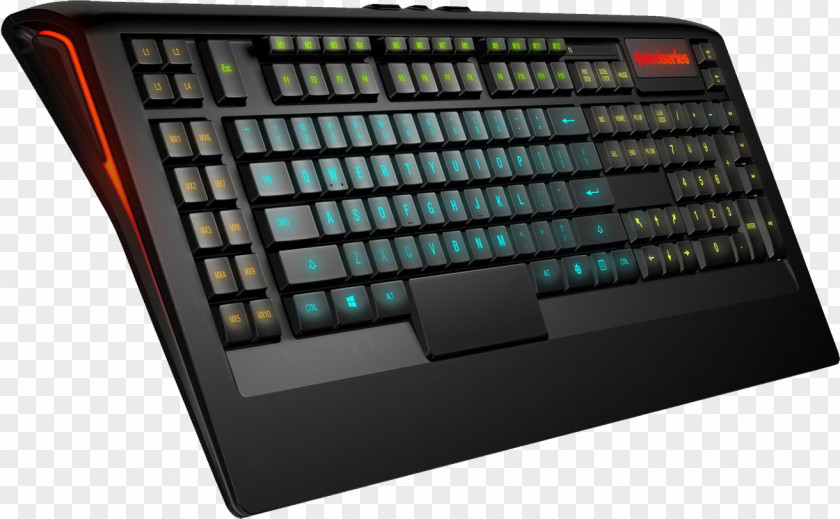 Keyboard Black Computer Amazon.com Gaming Keypad Backlight PNG