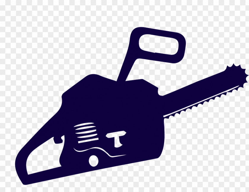 Vector Painted Chainsaw Euclidean PNG