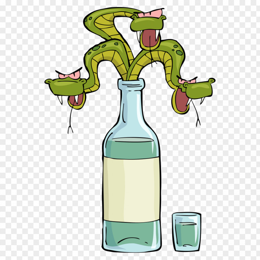 Bottle Of Snake Drawing Clip Art PNG
