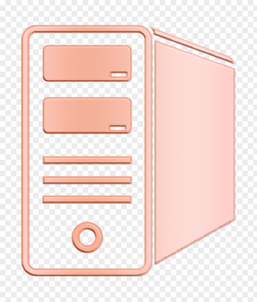 Computer Case Icon Server PNG
