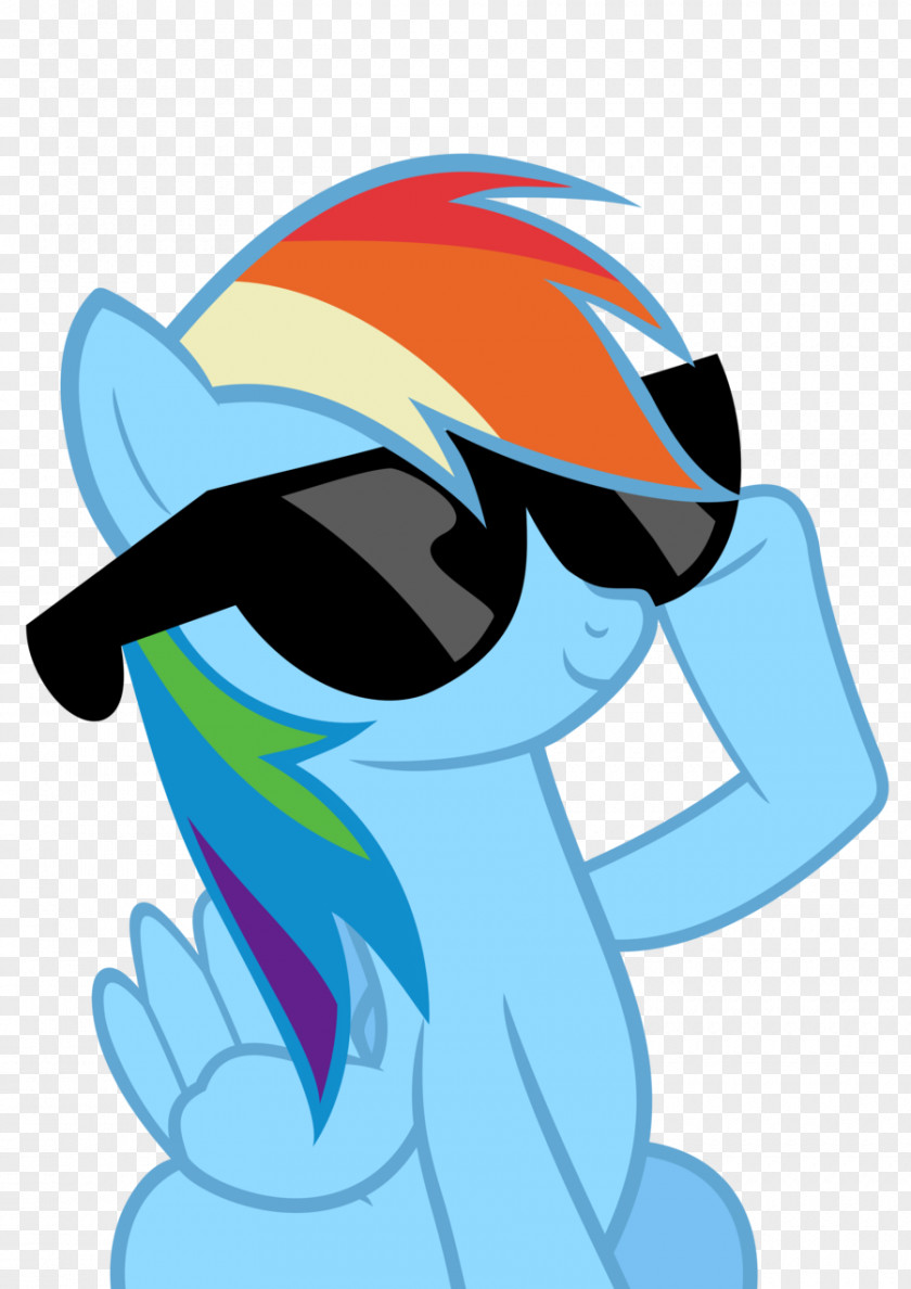 Deal With It Rainbow Dash Sunglasses My Little Pony PNG