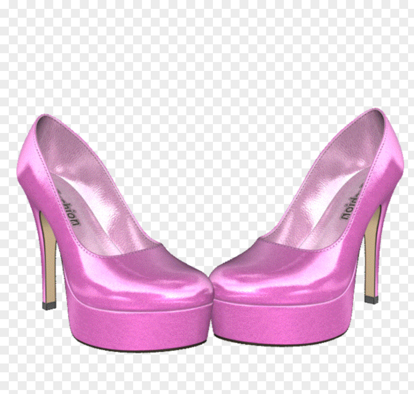 Tushled High-heeled Shoe Pink Fashion PNG