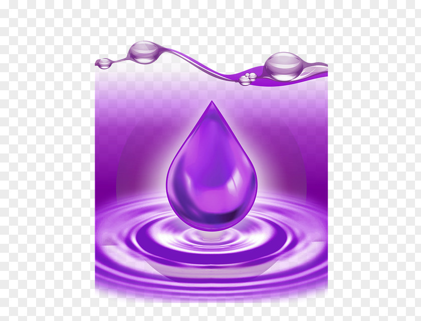 Water Drop Purple Violet Lavender PNG