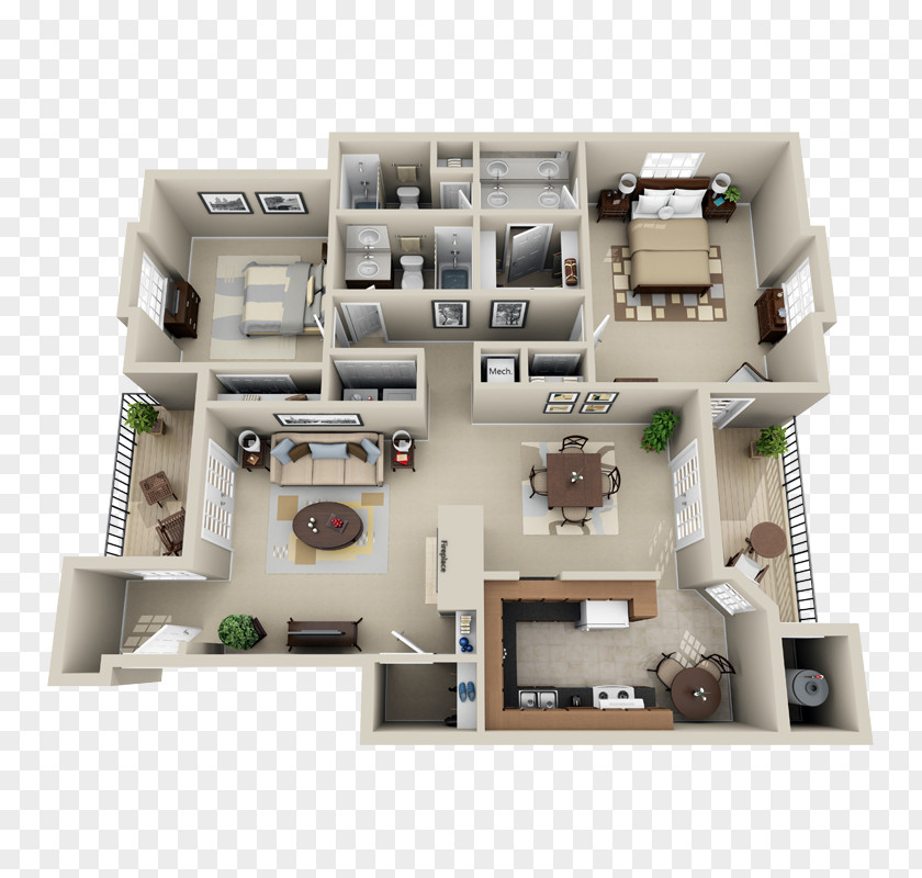 Design Floor Plan Real Estate PNG