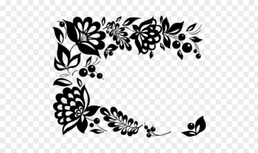 Design Floral Royalty-free Black And White PNG