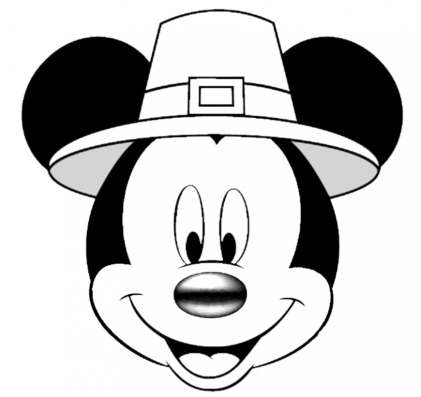 Disney Thanksgiving Images Mickey Mouse Minnie Stencil Clip Art PNG