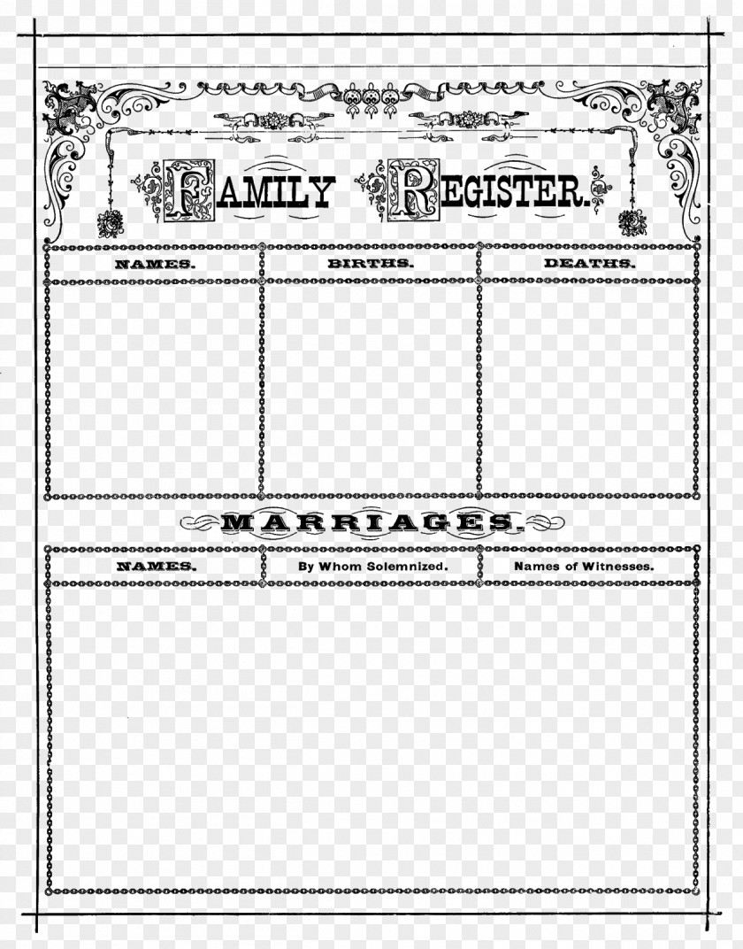 Family Tree Genealogy Register Pedigree Chart PNG