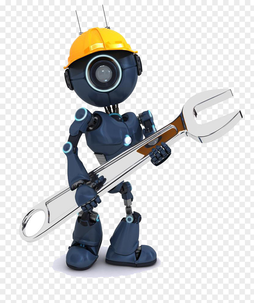 Robot With Spanner Wrench Stock Photography Adjustable Illustration PNG