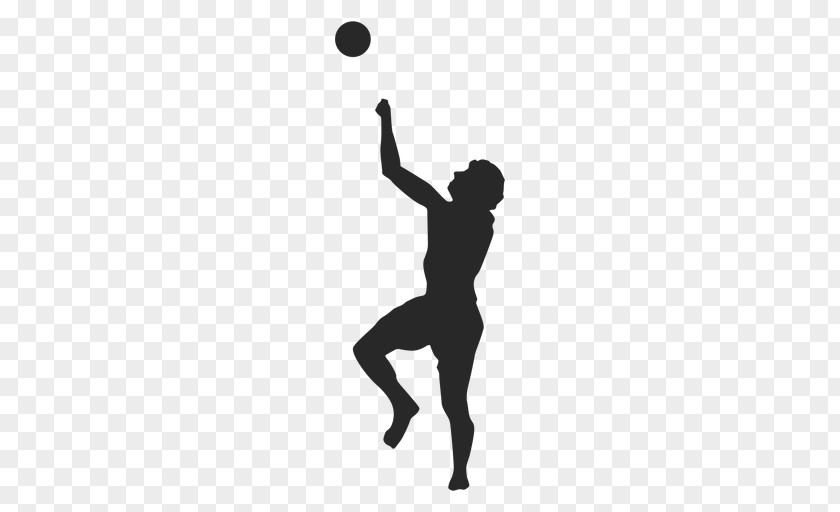 Volleyball Clipart Silhouette Transparency PNG