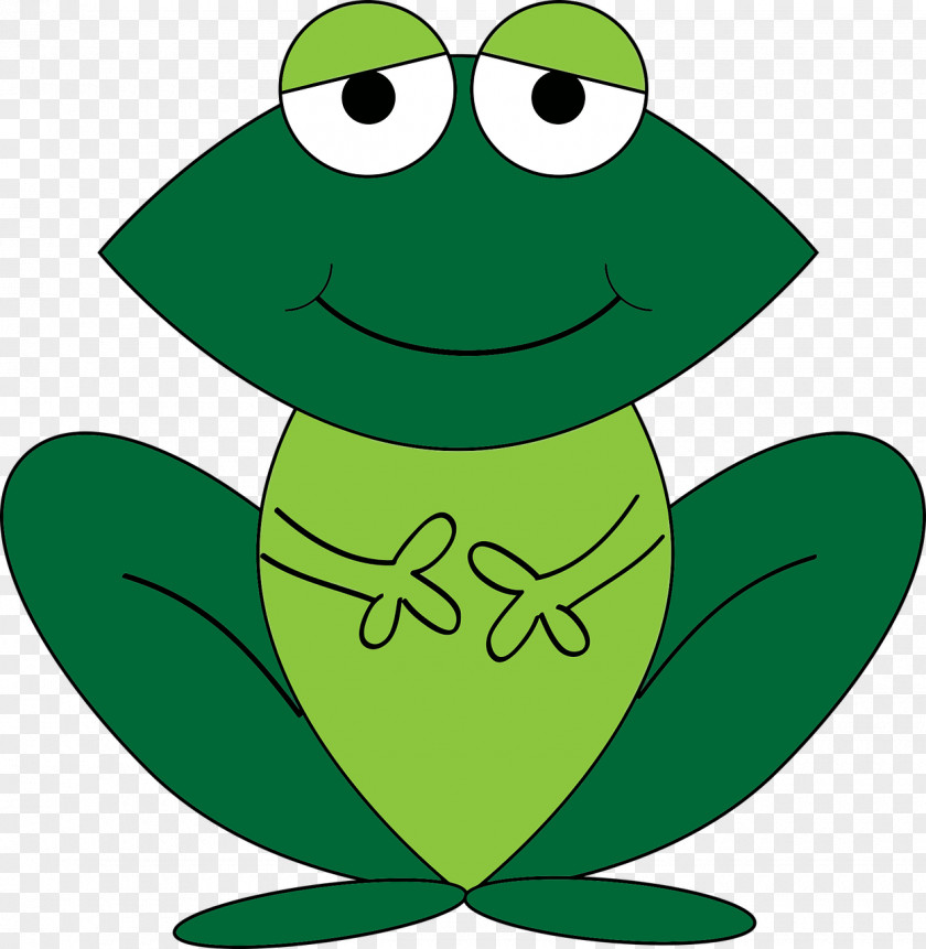 Blue Frog Amphibian Cartoon Clip Art PNG