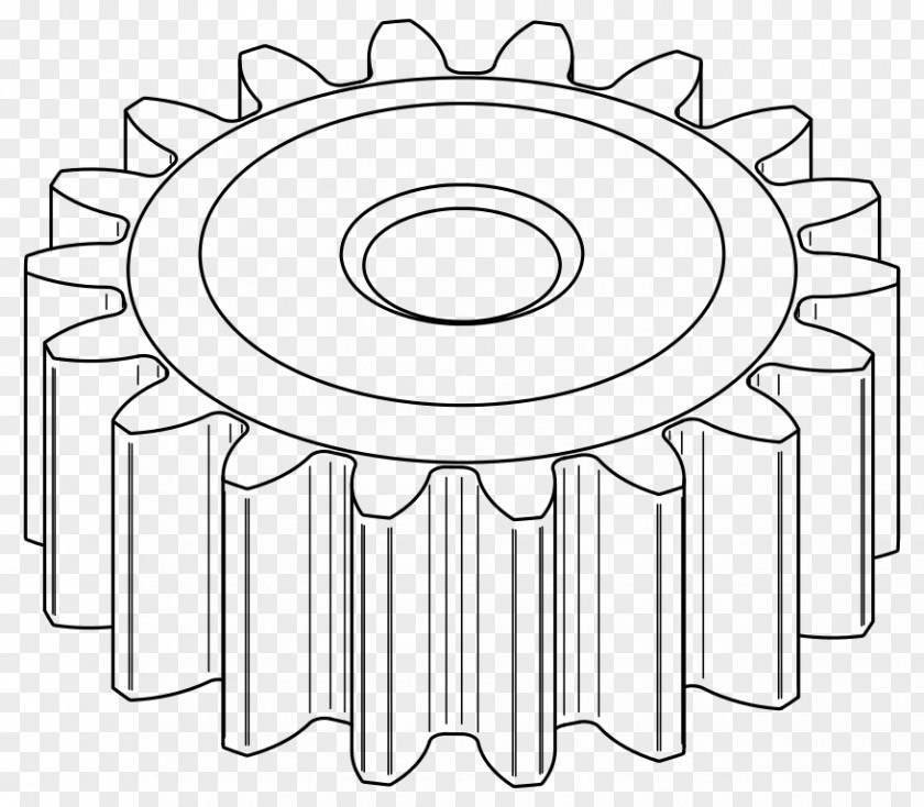 Gear Mechanical Engineering Worm Drive Drawing Involute PNG