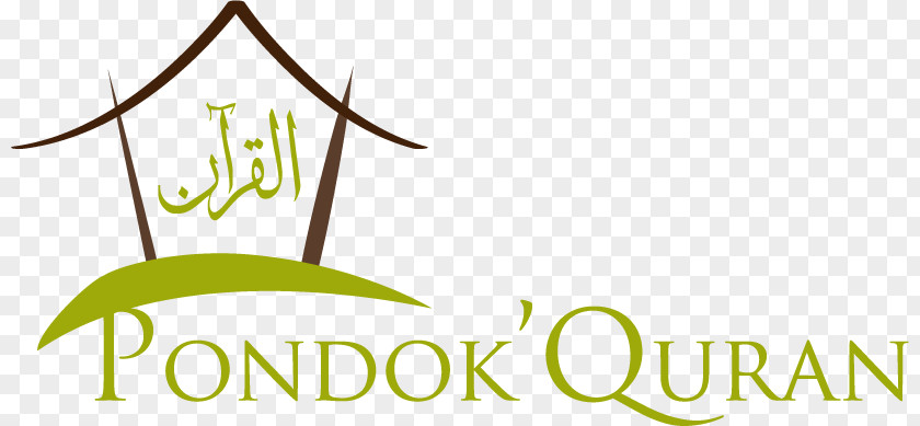 Holly Quran Pondok Logo House Leaf PNG