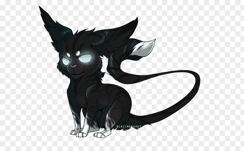 Little Devil Kitten Black Cat Whiskers Legendary Creature PNG