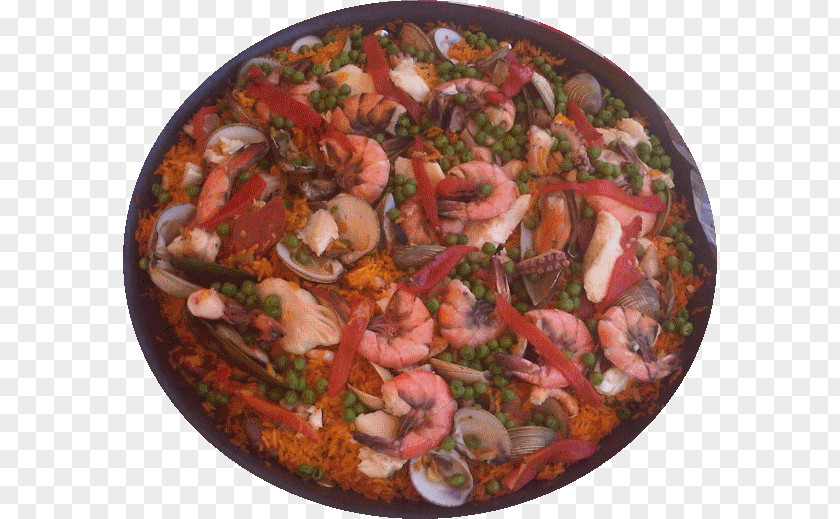 Paella Vegetarian Cuisine Spanish Tapas Seafood PNG