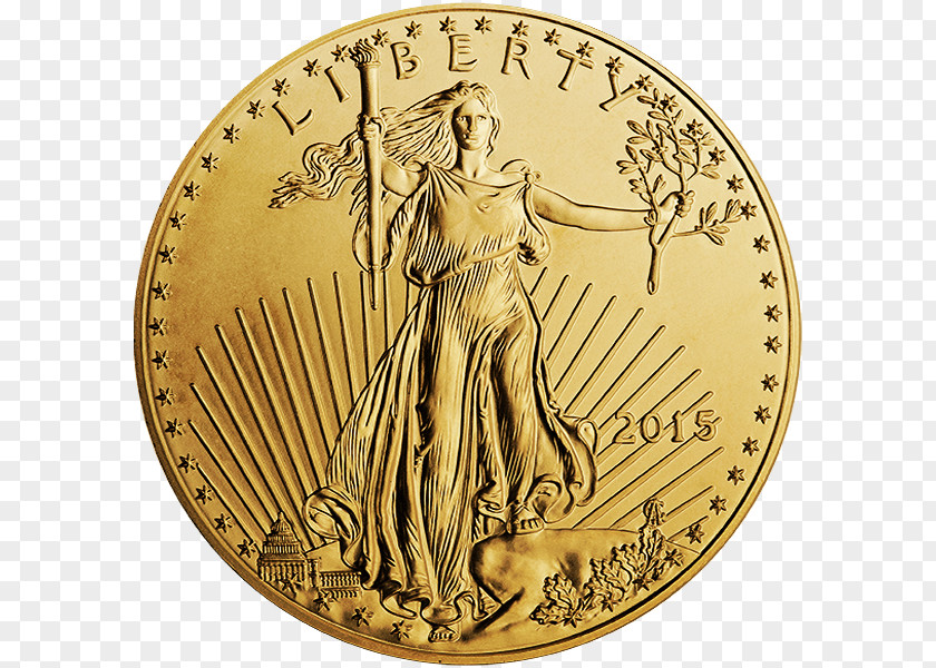 Precious Metal American Gold Eagle Bullion Coin PNG