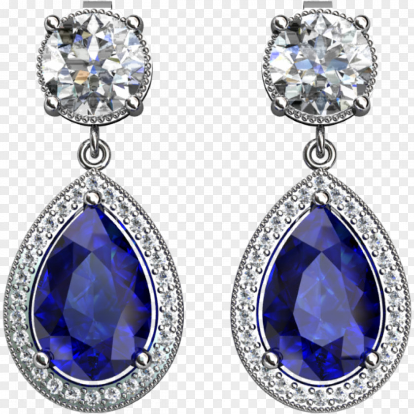Sapphire Earring Bitxi Jewellery Gemstone PNG