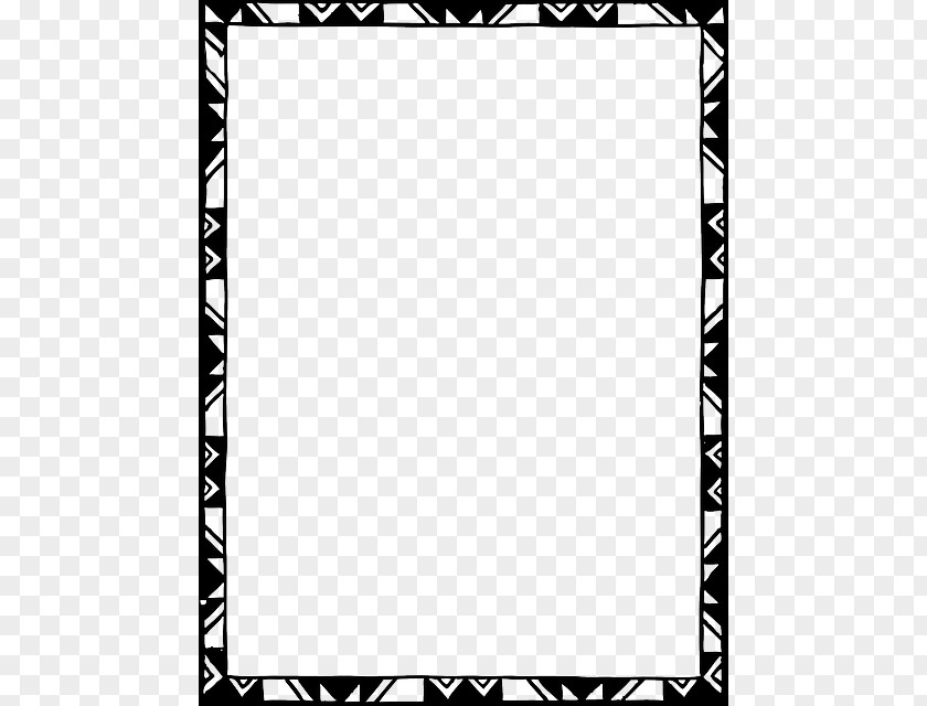 Border Design Black And White Tribal Borders Frames Islamic Picture Clip Art PNG
