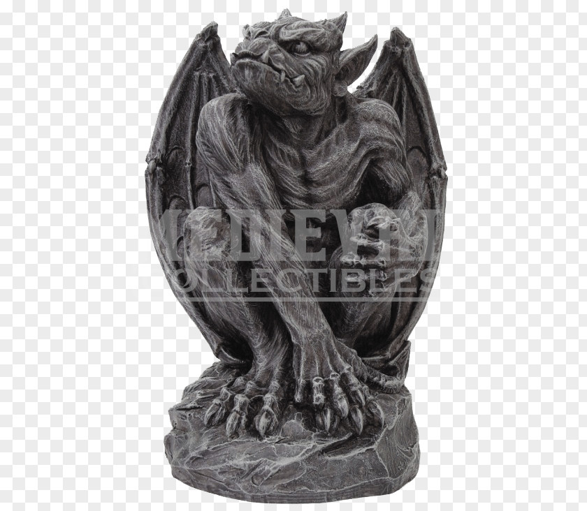 Gargoyle Sculpture Statue Gothic Architecture Figurine PNG