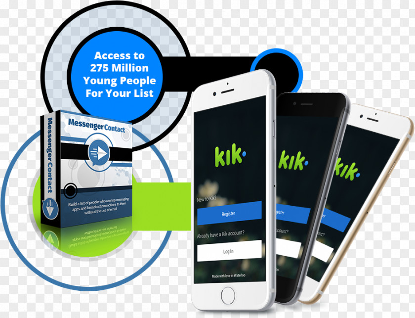 Kik Messenger Smartphone Handheld Devices Cellular Network Communication PNG
