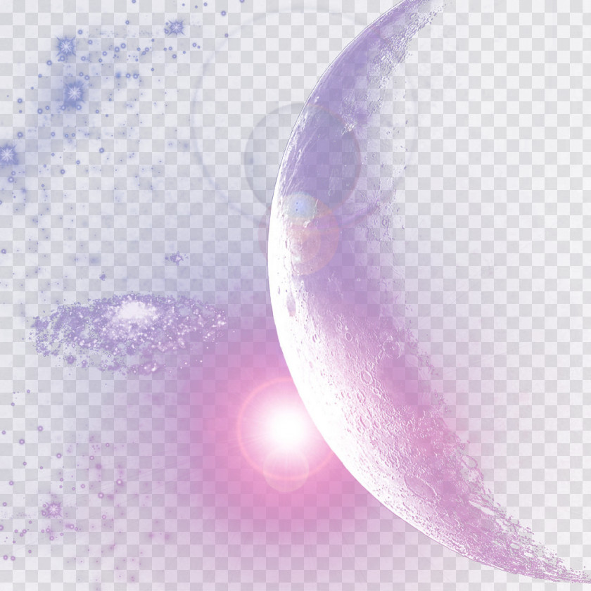 Purple Moon Wallpaper PNG