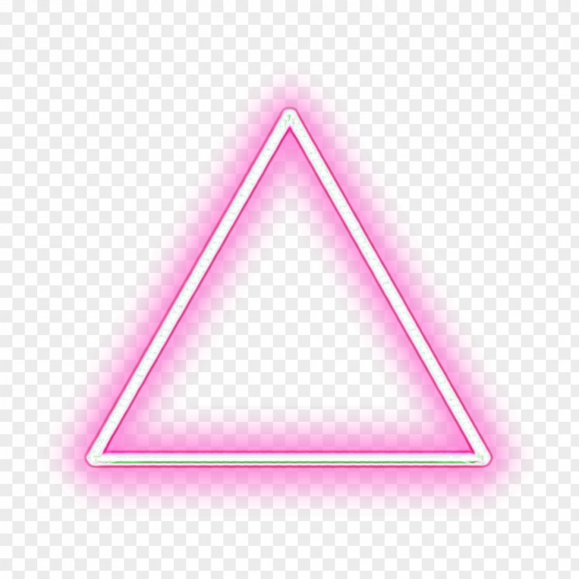 Sign Symbol Triangle Pink Line Font PNG