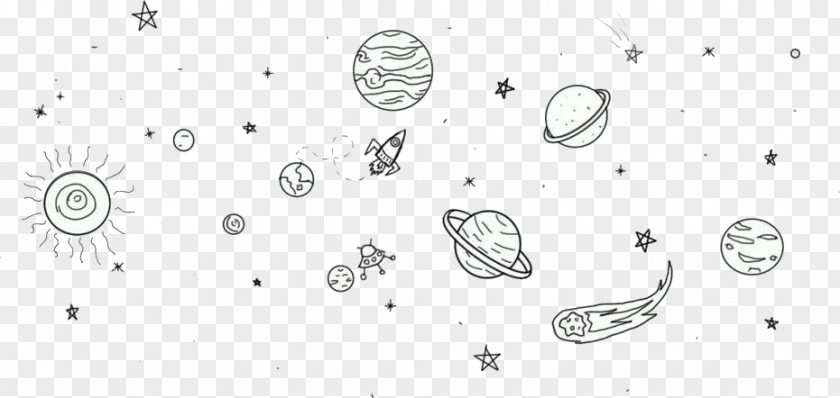 Space Outer Drawing PNG