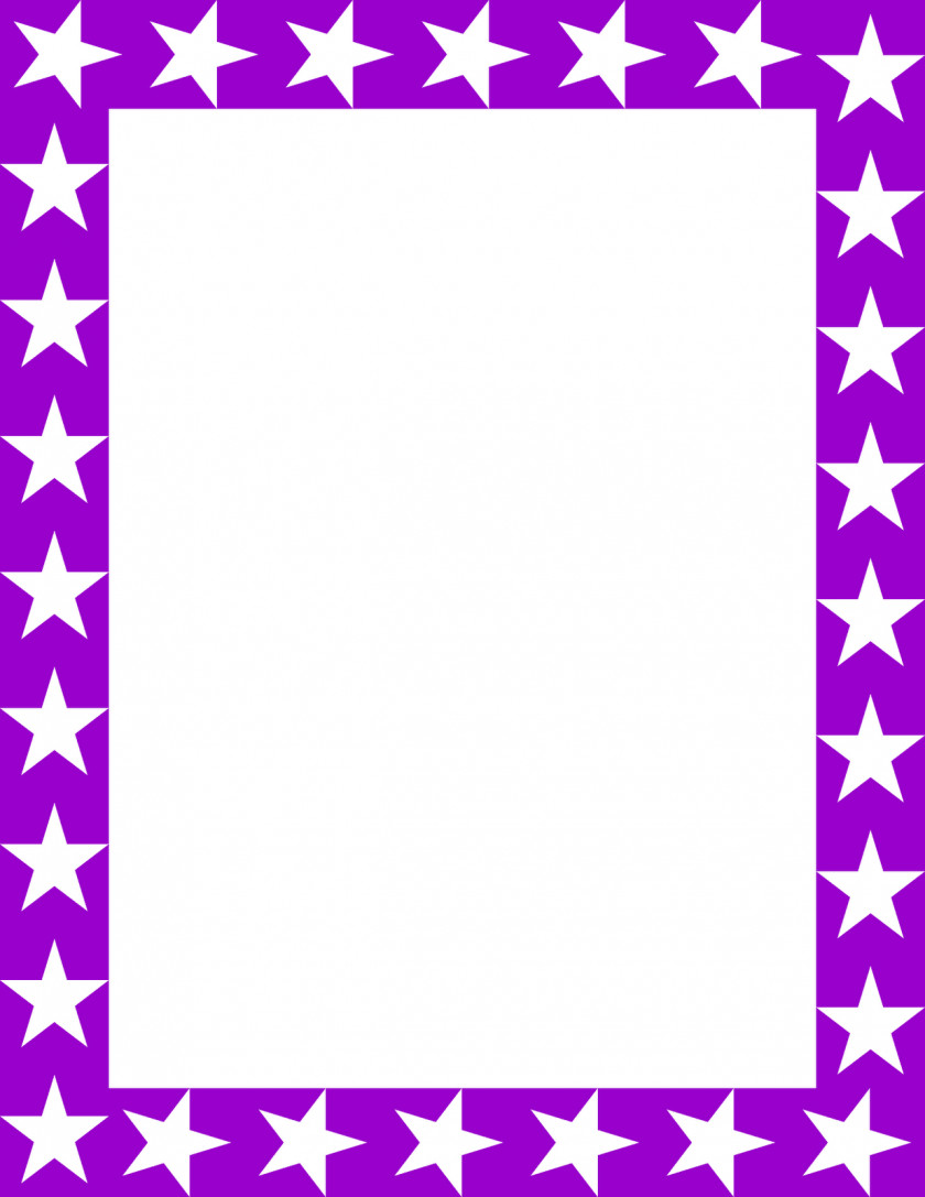 Star Purple Cliparts Picture Frame Free Content Website Clip Art PNG