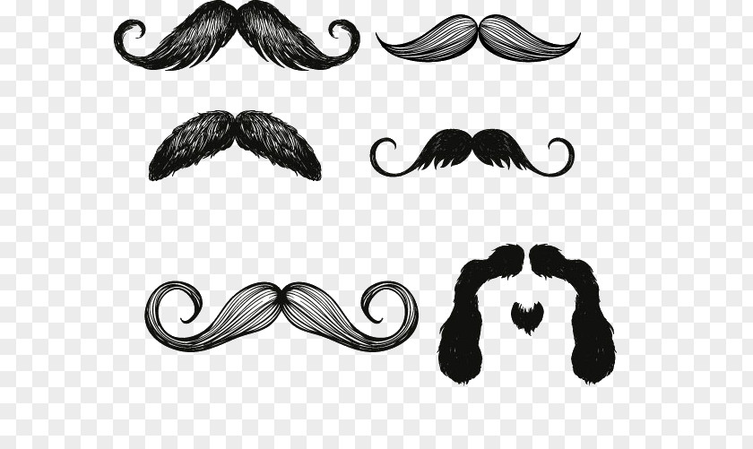 Various Shapes Beard Moustache Royalty-free Clip Art PNG