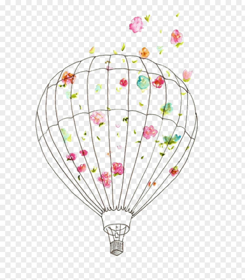 Balloon Hot Air Drawing Scrapbooking Clip Art PNG