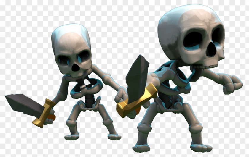 Clash Of Clans Skeletons PNG Skeletons, two skull cartoon clipart PNG
