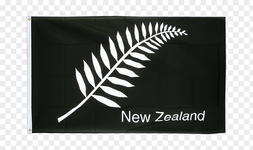 Flag New Zealand National Rugby Union Team Silver Fern Of PNG