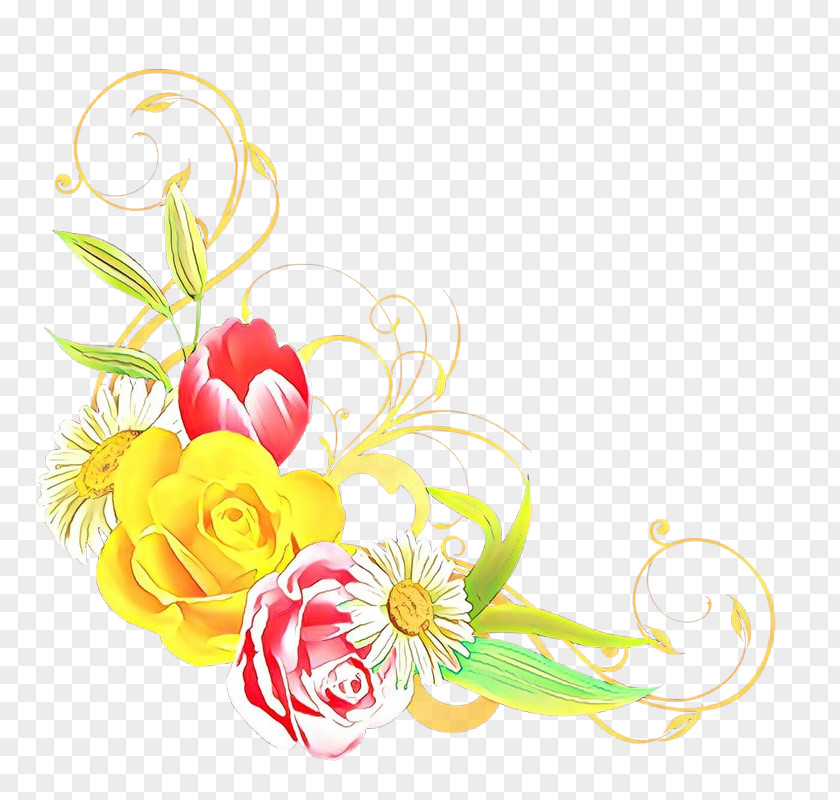 Garden Roses Floral Design Cut Flowers Illustration PNG