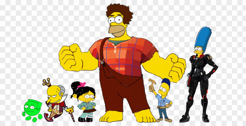 Homer Simpson Bart Lisa Marge Fix-It Felix PNG