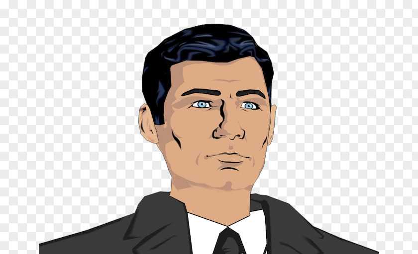 Cel Shading Sterling Archer Character PNG