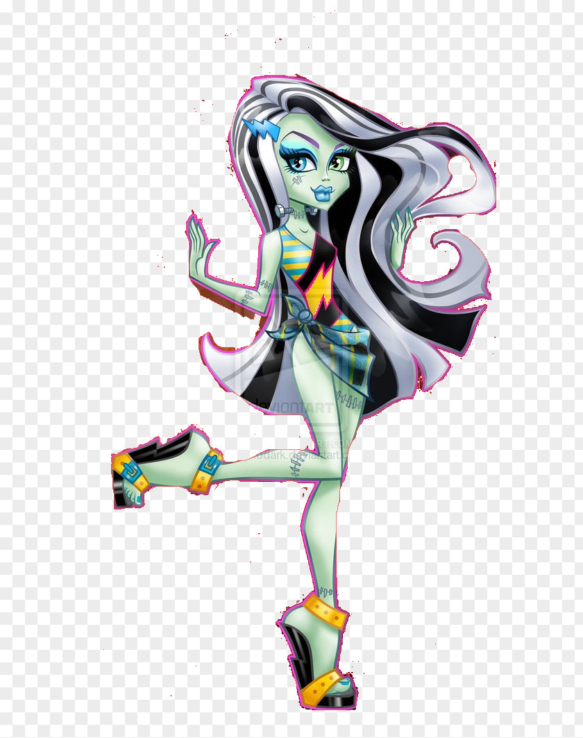 Doll Frankie Stein Monster High Fashion Beach PNG