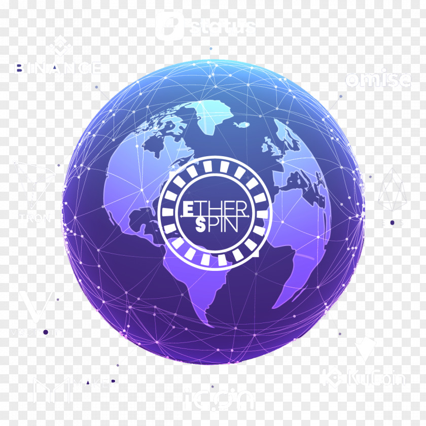 Globe Earth World Blockchain PNG