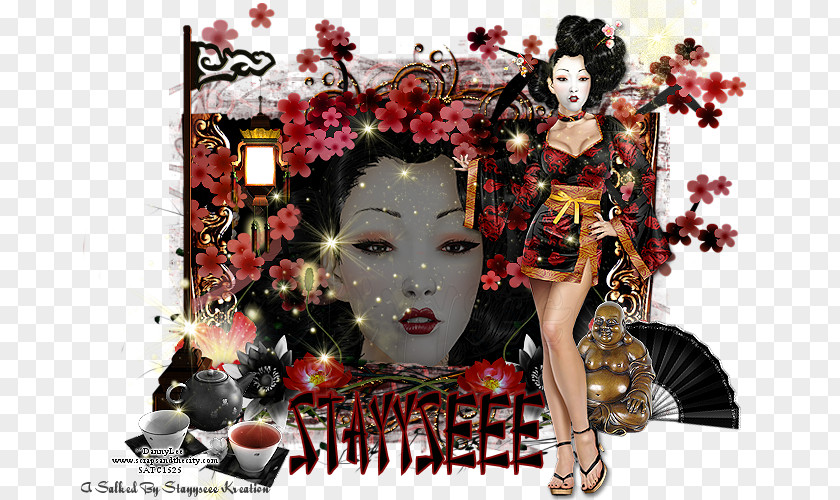 Gueisha Geisha Album Cover Poster Flower PNG