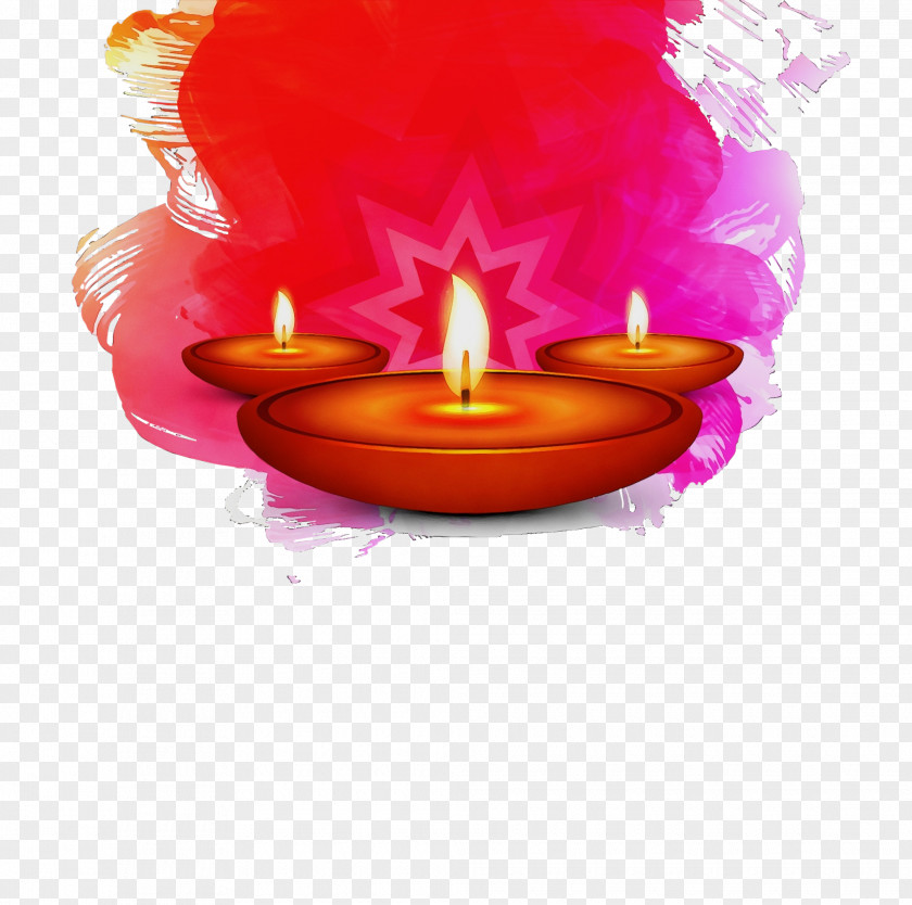 Ritual Petal Candle Lighting Flame Oil Lamp Holder PNG