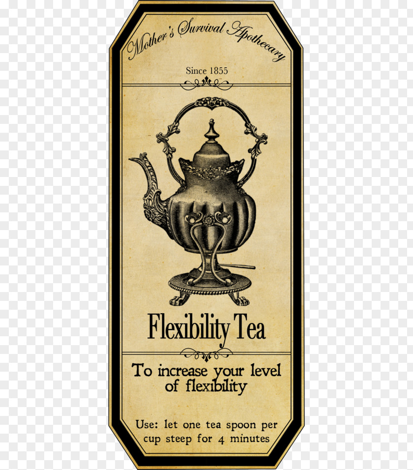 Tea Party Label Iced Hot Chocolate PNG