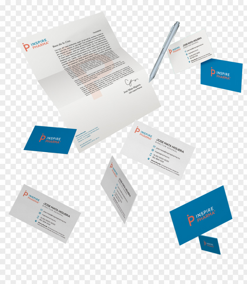 Corporate Identity Element Stationery Inspire Pharma Brand Logo Clinical Research Center PNG