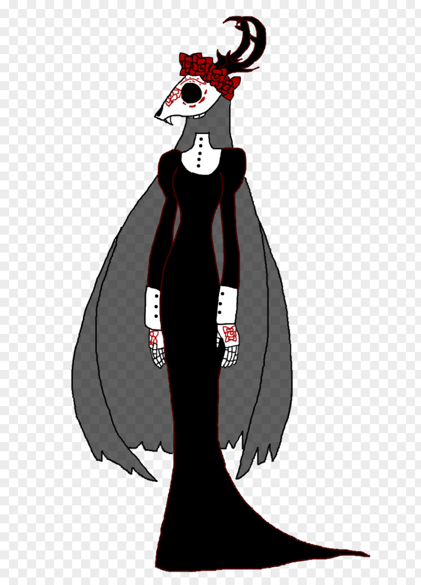 Dark Skull Costume Design Legendary Creature Mammal Bird PNG